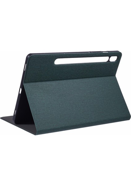 Samsung Galaxy Tab S9 X710,X716B,X718U/TAB S9 Fe Kılıf Kumaş Doku Deri Tablet Kapak- (Yurt Dışından)