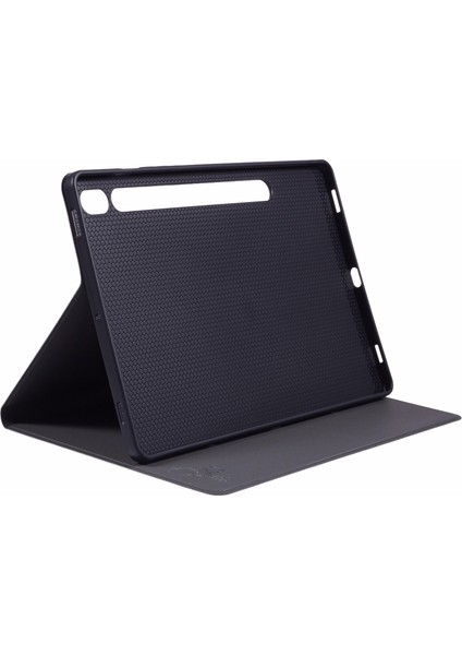 Samsung Galaxy Tab S9 X710,X716B,X718U/TAB S9 Fe Kılıf Kumaş Doku Deri Tablet Kapak-Gri (Yurt Dışından)