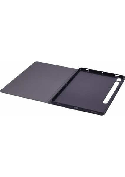 Samsung Galaxy Tab S9 X710,X716B,X718U/TAB S9 Fe Kılıf Kumaş Doku Deri Tablet Kapak-Gri (Yurt Dışından)