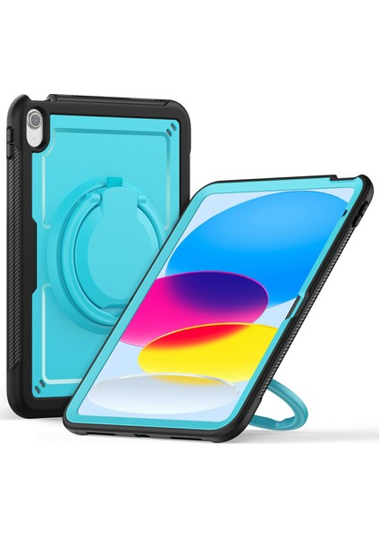 iPad 10.9(2022)CASE Pc+Tpu Kickstand Tablet Kılıfı, Kalem Tutuculu,omuz Askılı-Bebek Si (Yurt Dışından)
