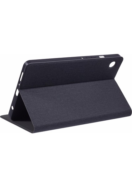 Samsung Galaxy Tab A9 X115 Kılıf Kumaş Dokulu Deri Tablet Kapak- (Yurt Dışından)