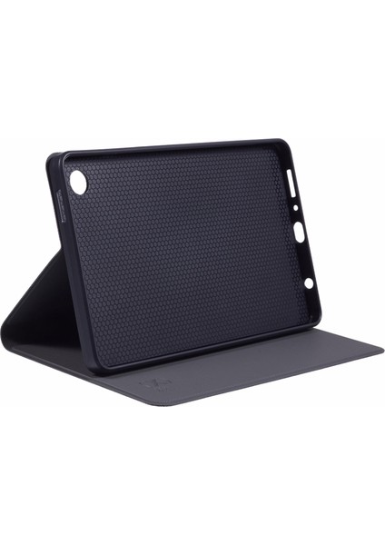 Samsung Galaxy Tab A9 X115 Kılıf Kumaş Dokulu Deri Tablet Kapak- (Yurt Dışından)