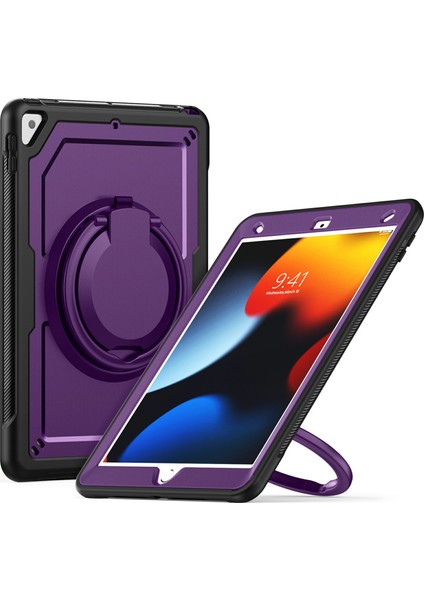 iPad 10.2(2021)/(2020)/(2019)/IPAD Pro 10.5-INÇ(2017)/IPAD Air 10.5 Inç Kılıf Askılı Kickstand Pc+Tpu Tablet Kapağı- (Yurt Dışından)