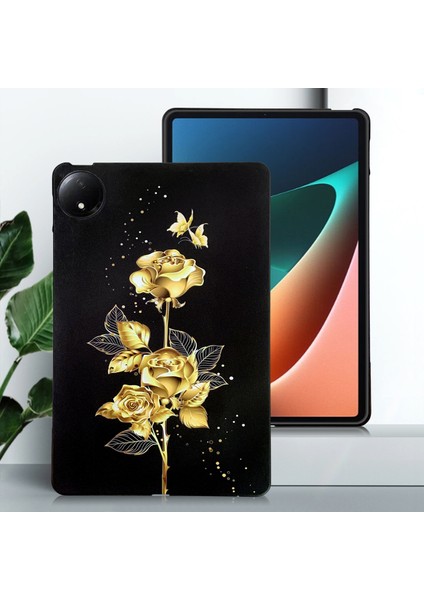 Xiaomi Redmi Pad Se 4g Tpu Kılıf Desen Baskı Ince Tablet Koruyucu Kapak-Altın (Yurt Dışından) modelleri