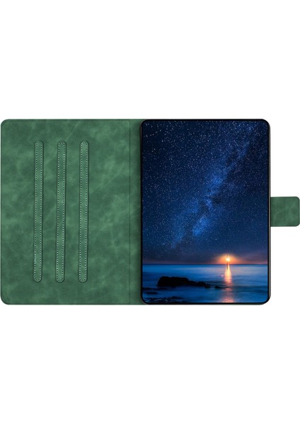 iPad MINI(2021) Kılıf Çift Kedi Baskılı Mikrofiber Deri Akıllı Tablet Kılıfı- (Yurt Dışından)
