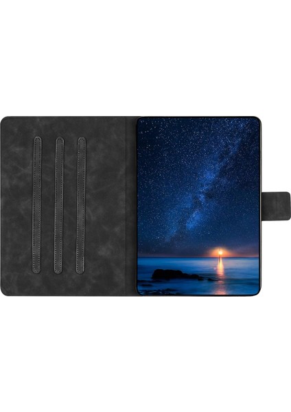 iPad MINI(2021) Kılıf Çift Kedi Baskılı Mikrofiber Deri Akıllı Tablet Kılıfı- (Yurt Dışından)