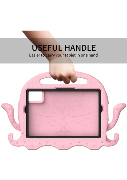 Samsung Galaxy Tab A9+/s7/s8/s9/s9 Fe/redmi Pad Se/xiaomi Pad 6/lenovo Tab M11 Eva Kılıf Karikatür Ahtapot Tablet Kapak- (Yurt Dışından)