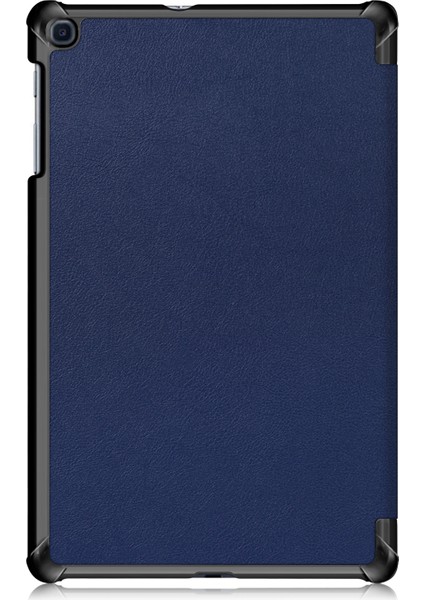 Hafif Üç Katlı Stand Pu Deri Sert Kabuk Koruyucu Tablet Kapak Samsung Galaxy Tab A 10.1 2019 SM-T510/SM-T515-KOYU (Yurt Dışından)