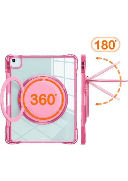 iPad Air 13(2024)/IPAD Pro 12.9(2022)/(2021)/(2020)/(2018)CASE Döner Kickstand Pc+Tpu+Akrilik Tablet Kapağı- (Yurt Dışından)