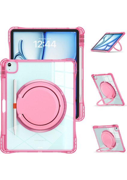 iPad Air 13(2024)/IPAD Pro 12.9(2022)/(2021)/(2020)/(2018)CASE Döner Kickstand Pc+Tpu+Akrilik Tablet Kapağı- (Yurt Dışından)
