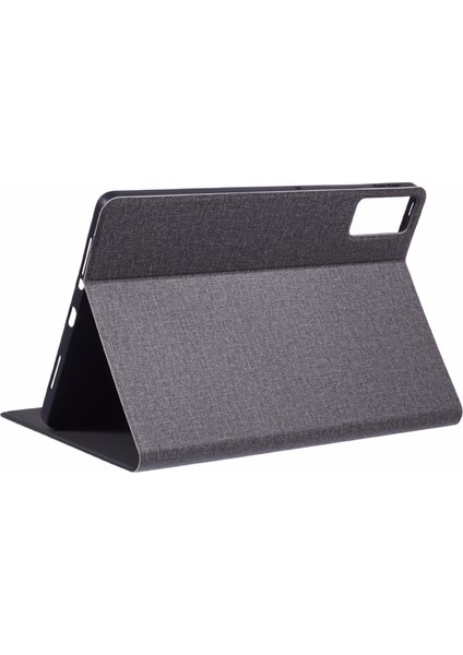 Xiaomi Redmi Pad Se Kılıf Kumaş Doku Deri Tablet Kapak-Gri (Yurt Dışından)
