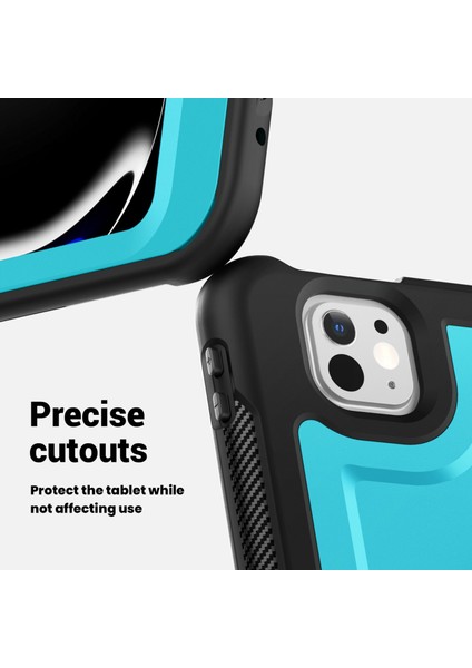 iPad Pro 13(2024) Kılıf Omuz Askılı Kickstand Pc+Tpu Tablet Kılıfı-Bebek Si (Yurt Dışından)