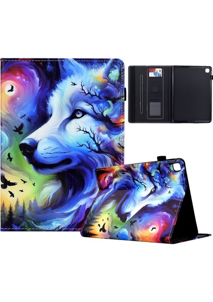 iPad 10.2(2020)/(2019)/IPAD Air 10.5 INÇ(2019)/IPAD Pro 10.5-INÇ(2017)KILIF Desenli Baskı Tablet Kılıfı-Köpek (Yurt Dışından)