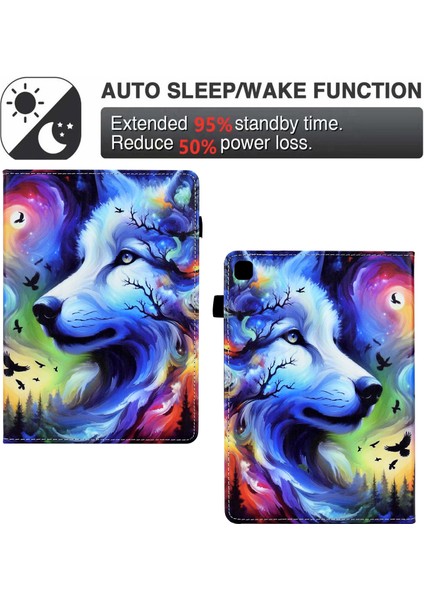 iPad 10.2(2020)/(2019)/IPAD Air 10.5 INÇ(2019)/IPAD Pro 10.5-INÇ(2017)KILIF Desenli Baskı Tablet Kılıfı-Köpek (Yurt Dışından)