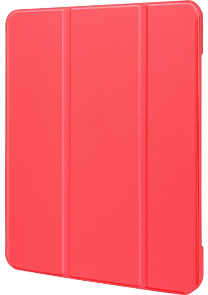 iPad Air 11(2024)/AIR(2020)/AIR(2022)- Mikrofiber Deri+Tpu+Silikon Üç Katlı Standlı Tablet Kılıfı (Yurt Dışından)