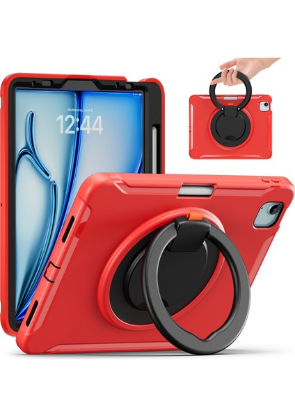 iPad Air 11(2024)/AIR(2022)/(2020)/IPAD Pro 11(2022)/(2021)/(2020)/(2018)CASE Kickstand Pc+Tpu Kalem Yuvalı Kapak- (Yurt Dışından)