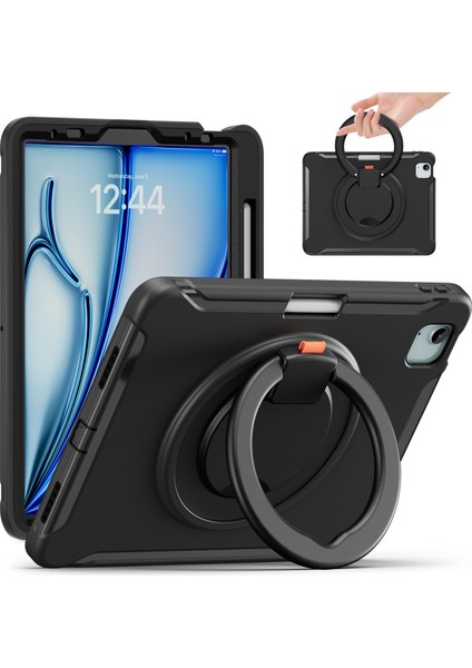 iPad Air 11(2024)/AIR(2022)/(2020)/IPAD Pro 11(2022)/(2021)/(2020)/(2018)CASE Kickstand Pc+Tpu Kalem Yuvalı Kapak- (Yurt Dışından)