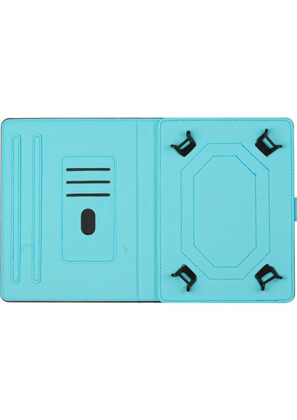 10 Inç Tablet Evrensel Pu Deri Kılıf Dikiş Mermer Desenli Çizilmez Koruyucu Kapak Standlı Kart Tutucu- Mermer (Yurt Dışından)