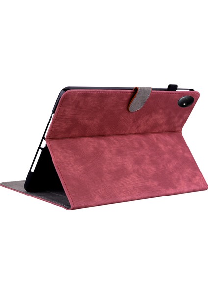 Xiaomi Redmi Pad Se 4g 8.7 Inç Kılıflar Kaplan Baskı Anti-Scratch Pu Deri Tablet Kapak- (Yurt Dışından)