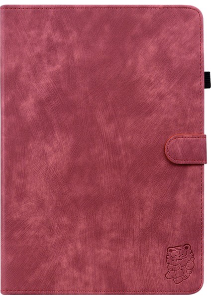 Xiaomi Redmi Pad Se 4g 8.7 Inç Kılıflar Kaplan Baskı Anti-Scratch Pu Deri Tablet Kapak- (Yurt Dışından)