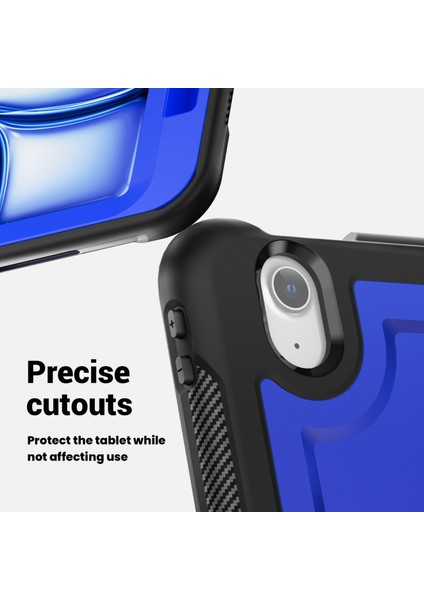 iPad Air 11(2024) Kılıf Omuz Askılı Kickstand Pc+Tpu Tablet Kılıfı-Koyu (Yurt Dışından) fırsatları