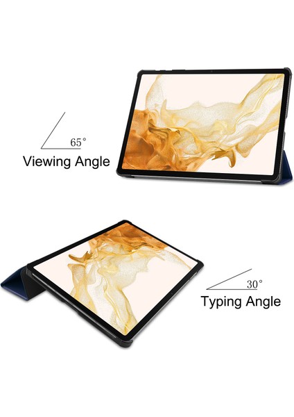Samsung Galaxy Tab S10+ Kılıf Düşme Önleyici Deri Standlı Tablet Kılıfı- (Yurt Dışından)