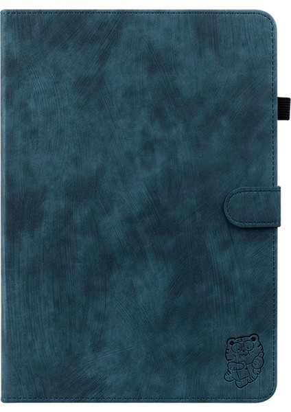 Xiaomi Redmi Pad Se 4g 8.7 Inç Kılıflar Kaplan Baskı Anti-Scratch Pu Deri Tablet Kapak- (Yurt Dışından)