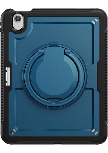 iPad Air 11(2024) Kılıf Omuz Askılı Kickstand Pc+Tpu Tablet Kılıfı-Lacivert (Yurt Dışından)
