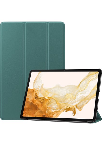 Samsung Galaxy Tab S10+KILIF Düşme Önleyici Deri Standlı Tablet Kılıfı-Imsı (Yurt Dışından)