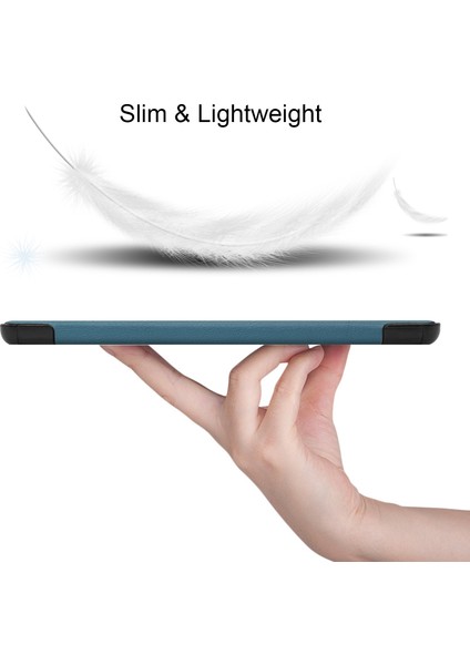 Samsung Galaxy Tab S10+KILIF Düşme Önleyici Deri Standlı Tablet Kılıfı-Imsı (Yurt Dışından)