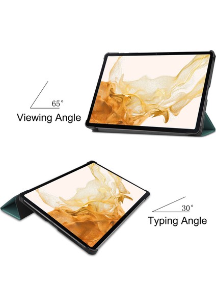 Samsung Galaxy Tab S10+KILIF Düşme Önleyici Deri Standlı Tablet Kılıfı-Imsı (Yurt Dışından)