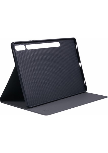 Samsung Galaxy Tab S9+X810,X816B,X818U/TAB S9 Fe+Kılıf Kumaş Doku Deri Tablet Kılıfı- (Yurt Dışından)