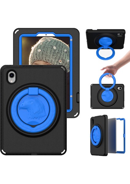 iPad MINI(2021) Omuz Askılı/su Geçirmez Ekran Koruyuculu Taşınabilir Eva Kılıf Darbeye Dayanıklı Tablet Kickstand Kılıfı- (Yurt Dışından)