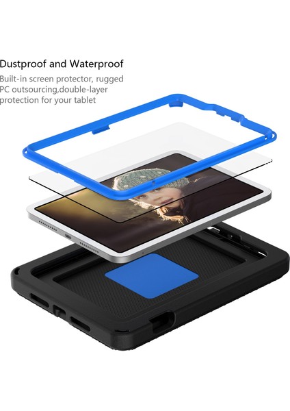 iPad MINI(2021) Omuz Askılı/su Geçirmez Ekran Koruyuculu Taşınabilir Eva Kılıf Darbeye Dayanıklı Tablet Kickstand Kılıfı- (Yurt Dışından) fırsatları