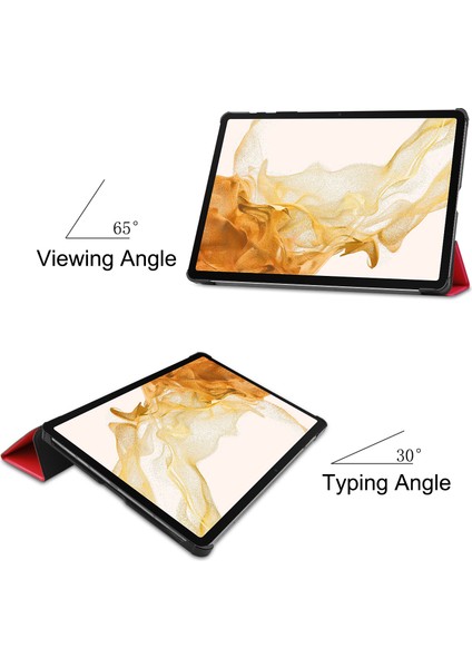Samsung Galaxy Tab S10+ Kılıf Düşme Önleyici Deri Standlı Tablet Kılıfı- (Yurt Dışından)