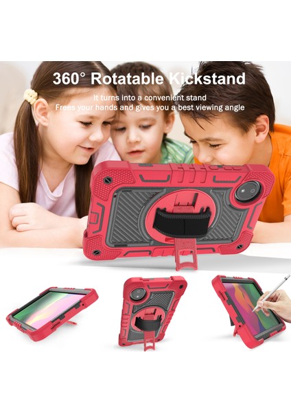Xiaomi Redmi Pad Se 4g Kılıf Silikon + Pc Kickstand Tablet Kılıfı Omuz Askılı- + (Yurt Dışından)