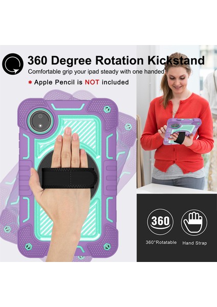 Xiaomi Redmi Pad Se 4g Kılıf Silikon + Pc Kickstand Tablet Kapağı Omuz Askılı- + Camgöbeği (Yurt Dışından)