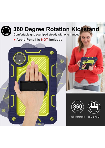 Xiaomi Redmi Pad Se 4g Kılıf Silikon + Pc Kickstand Tablet Kılıfı Omuz Askılı-Lacivert + (Yurt Dışından) fiyatları