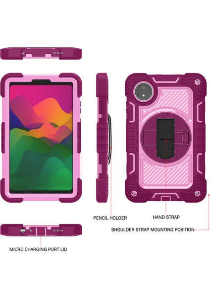 Xiaomi Redmi Pad Se 4g Kılıf Silikon + Pc Kickstand Tablet Kılıfı, Omuz Askılı- + (Yurt Dışından) fırsatları