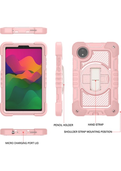 Xiaomi Redmi Pad Se 4g Kılıf Silikon + Pc Kickstand Tablet Kılıfı, Omuz Askılı- Altın (Yurt Dışından) fırsatları