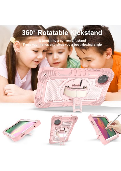 Xiaomi Redmi Pad Se 4g Kılıf Silikon + Pc Kickstand Tablet Kılıfı, Omuz Askılı- Altın (Yurt Dışından) indirimleri