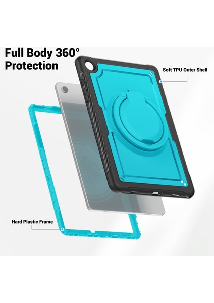 Samsung Galaxy Tab A9+ SM-X210/X216/X218 Kılıf Kickstand Pc+ Tpu Tablet Kılıfı Askılı, Kalemlik-Bebek Si (Yurt Dışından)