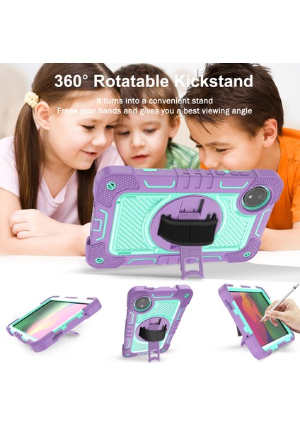 Xiaomi Redmi Pad Se 4g Kılıf Silikon + Pc Kickstand Tablet Kapağı Omuz Askılı- + Camgöbeği (Yurt Dışından)