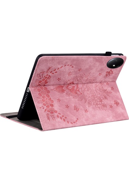 Xiaomi Redmi Pad Se 4g 8.7 Inç Kılıf Kart Sahibinin Çizilmez Deri Kapak Çiçek Baskı- (Yurt Dışından)