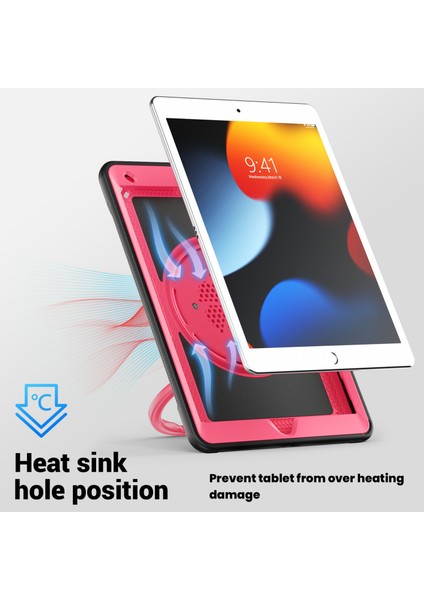 iPad 10.2(2021)/(2020)/(2019)/IPAD Pro 10.5-INÇ(2017)/IPAD Air 10.5 Inç Tablet Kılıfı Pc+Tpu Kickstand Kapak- (Yurt Dışından)