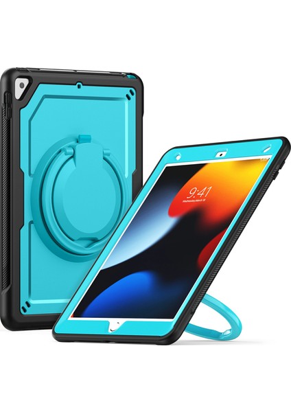 iPad 10.2(2021)/(2020)/(2019)/IPAD Pro 10.5-INÇ(2017)/IPAD Air 10.5 Inç Tablet Kılıfı Pc+Tpu Kickstand Kapak- (Yurt Dışından)