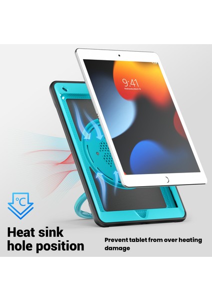 iPad 10.2(2021)/(2020)/(2019)/IPAD Pro 10.5-INÇ(2017)/IPAD Air 10.5 Inç Tablet Kılıfı Pc+Tpu Kickstand Kapak- (Yurt Dışından)