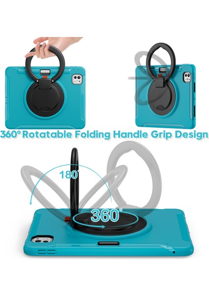 iPad Pro 11(2024) Kılıf El Tutma Çubuğu Pc+Tpu Kalem Yuvalı Kapak- (Yurt Dışından) fırsatları