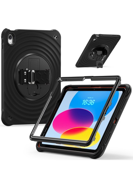 iPad 10.9(2022) Kılıf Kickstand Tpu+Pc+Silikon Tablet Kılıfı- (Yurt Dışından) fiyatları