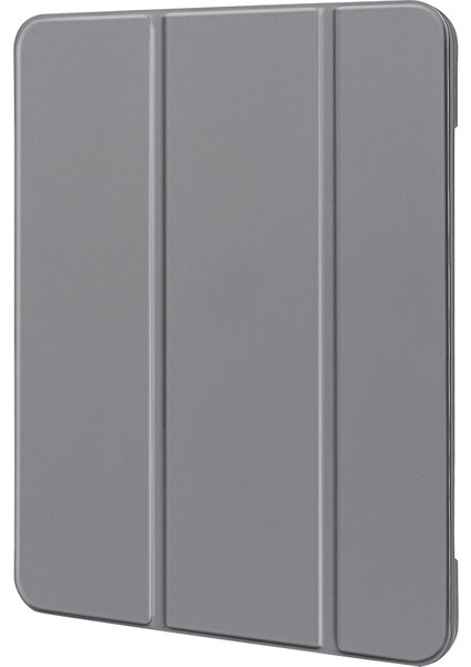 Üç Katlı Yumuşak Silikon + Tpu Stand Akıllı Otomatik Uyku/uyandırma Kapağı, iPad Pro 11(2022)/(2021)/(2020)/(2018)-GRI (Yurt Dışından)